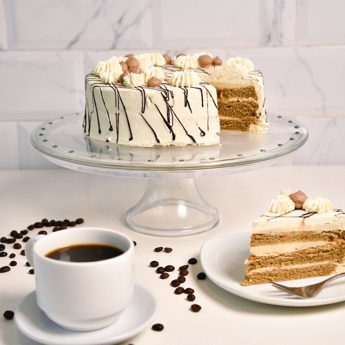 Coffee Walnut Cake