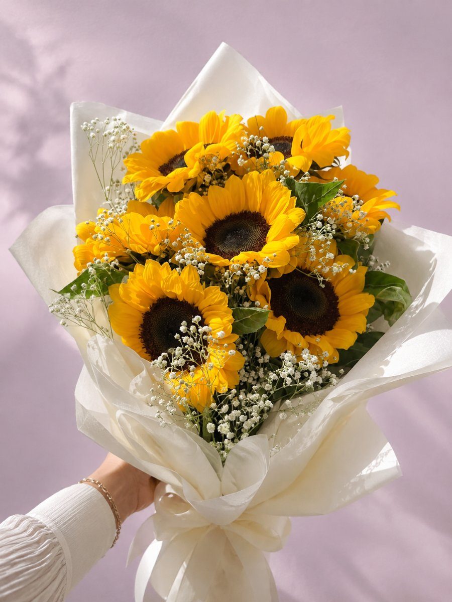 Golden Sunflower Bouquet