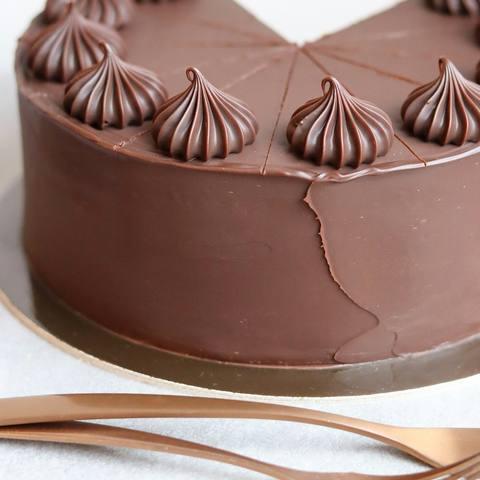 Dark Chocolate Truffle Cake
