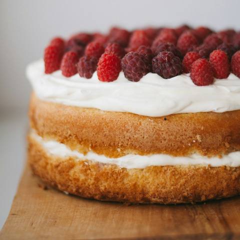 Raspberry Cream Cake
