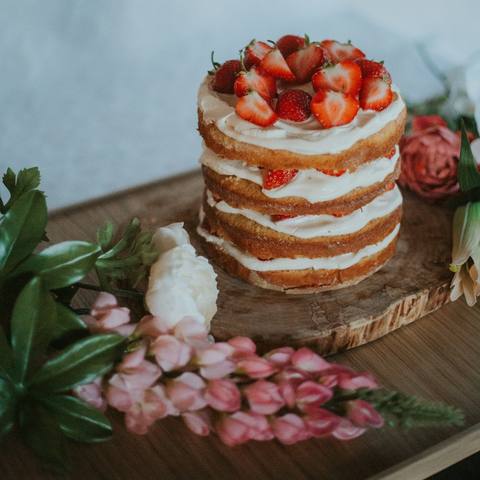 Strawberry Cream Cake