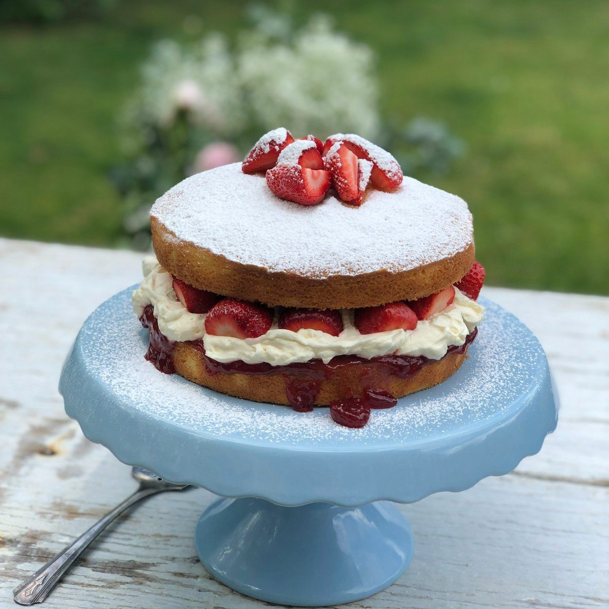 Strawberry Jam Sponge Cake